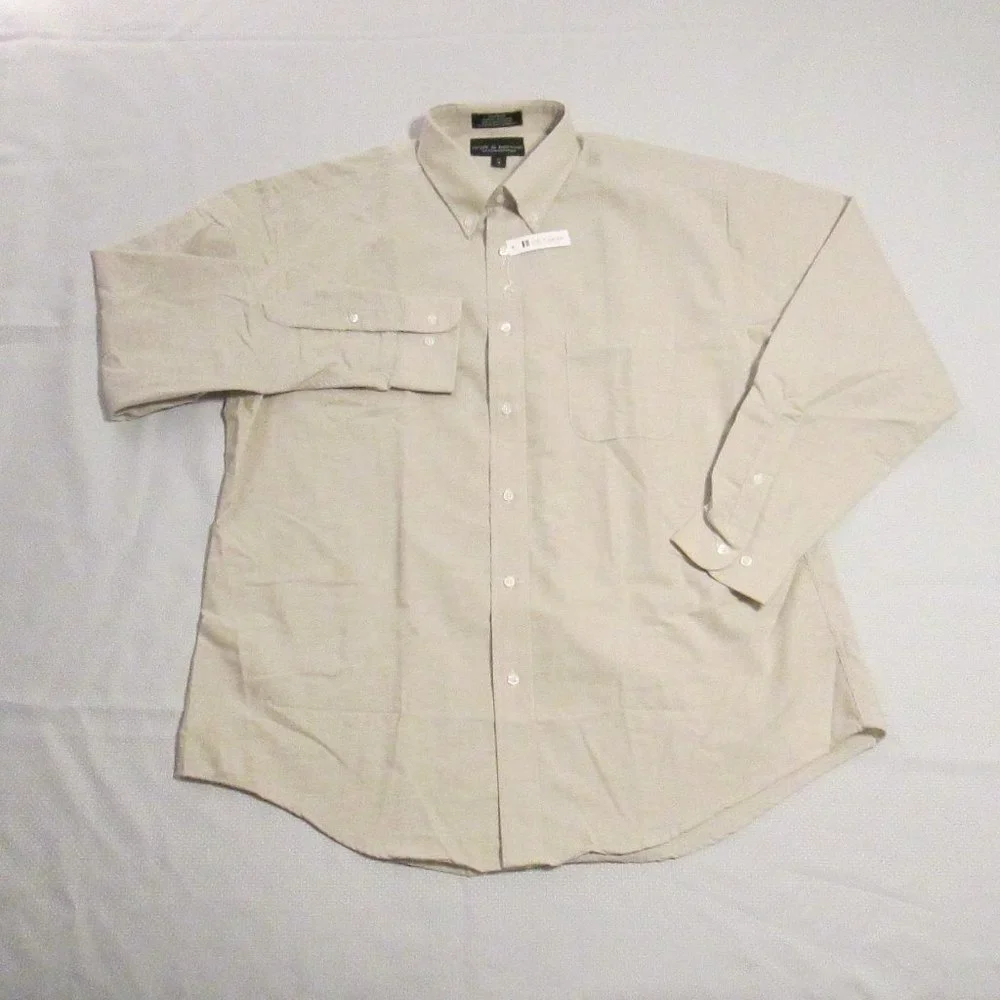 🎈 #SOLD# CROFT & BARROW MEN’S TAN/BEIGE DRESS SHIRT – 17/36 NEW 🎈 - Picture 4 of 15